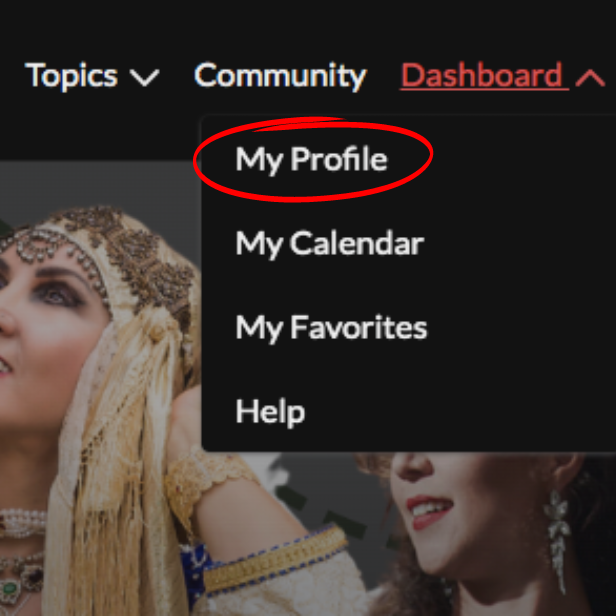 1. Go to your Profile